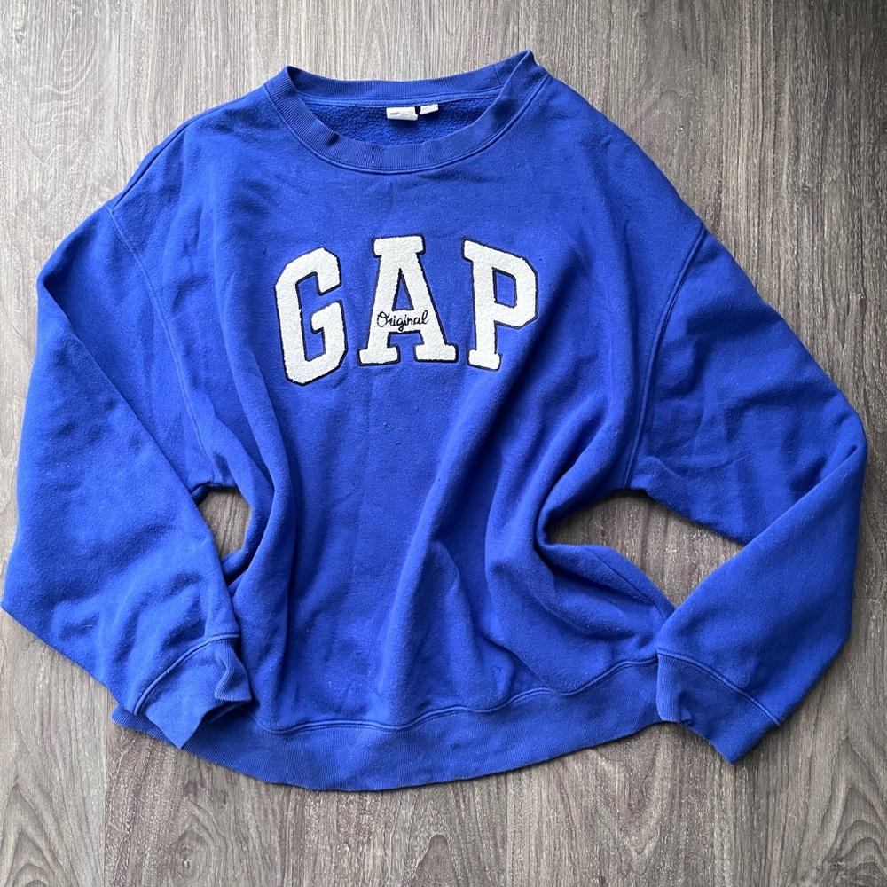 GAP Blue Crew Neck Sweater